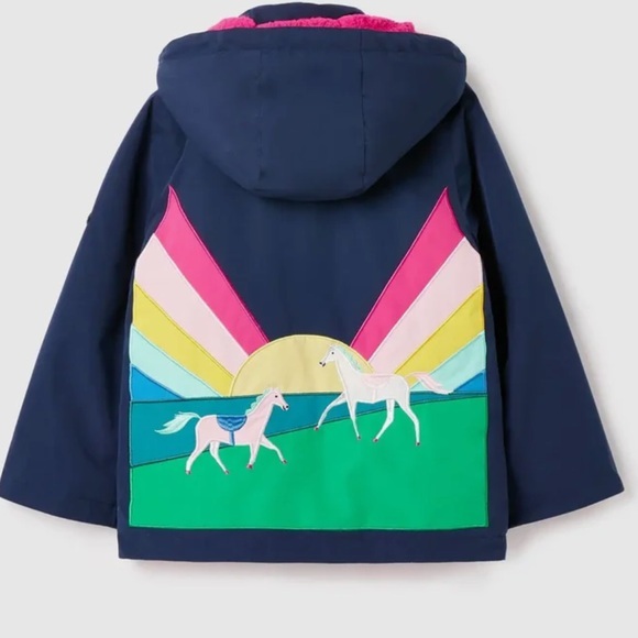 Joules Colorful Unicorn Kids‎ Jacket size 2Y - Picture 1 of 5